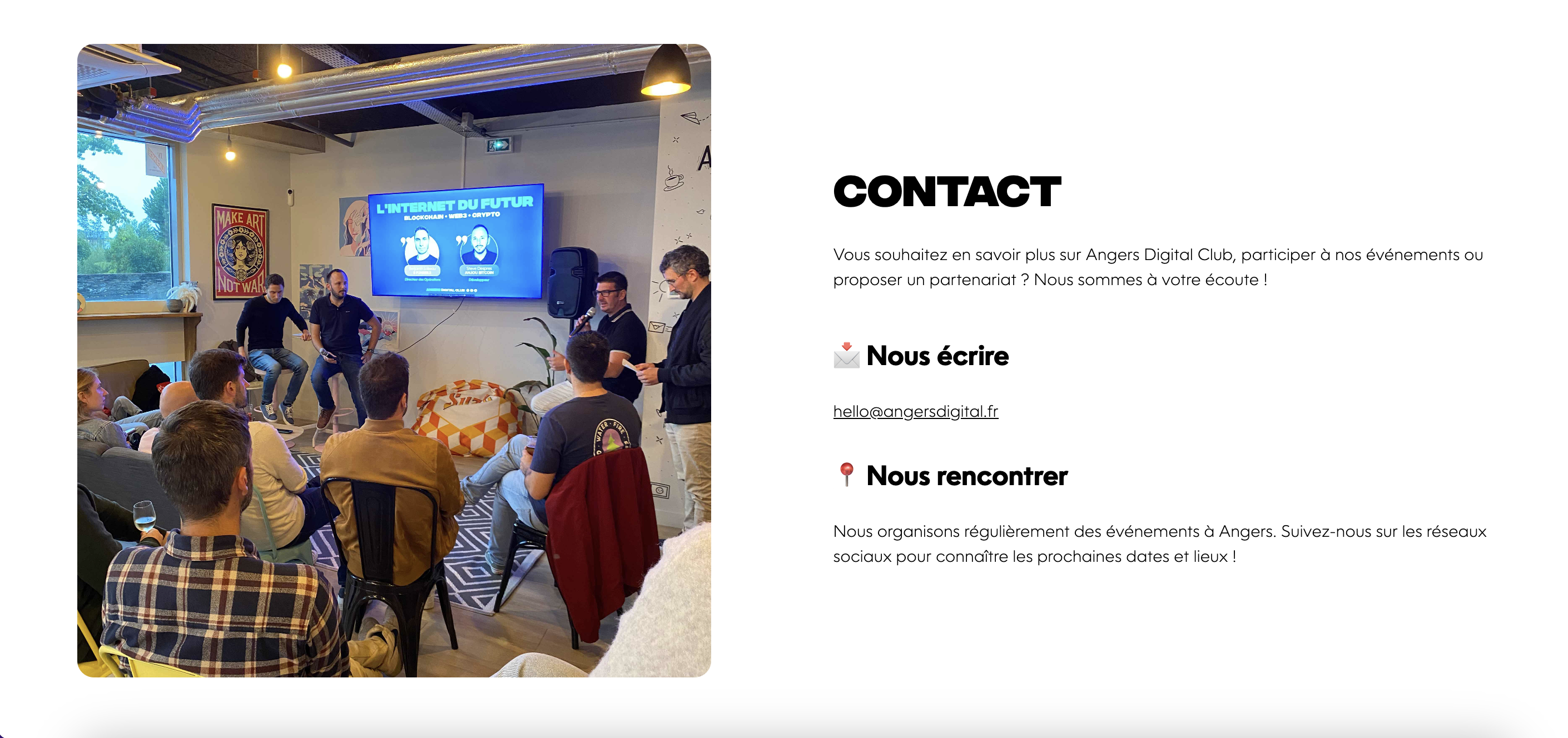 Contact Angers Digital Club