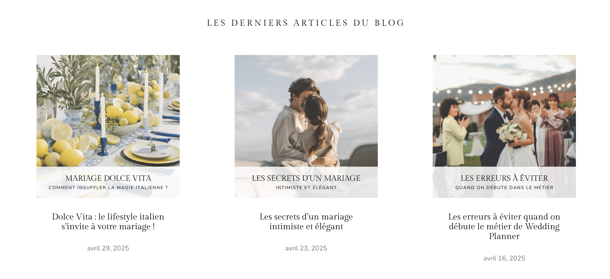 Création blog wedding planner