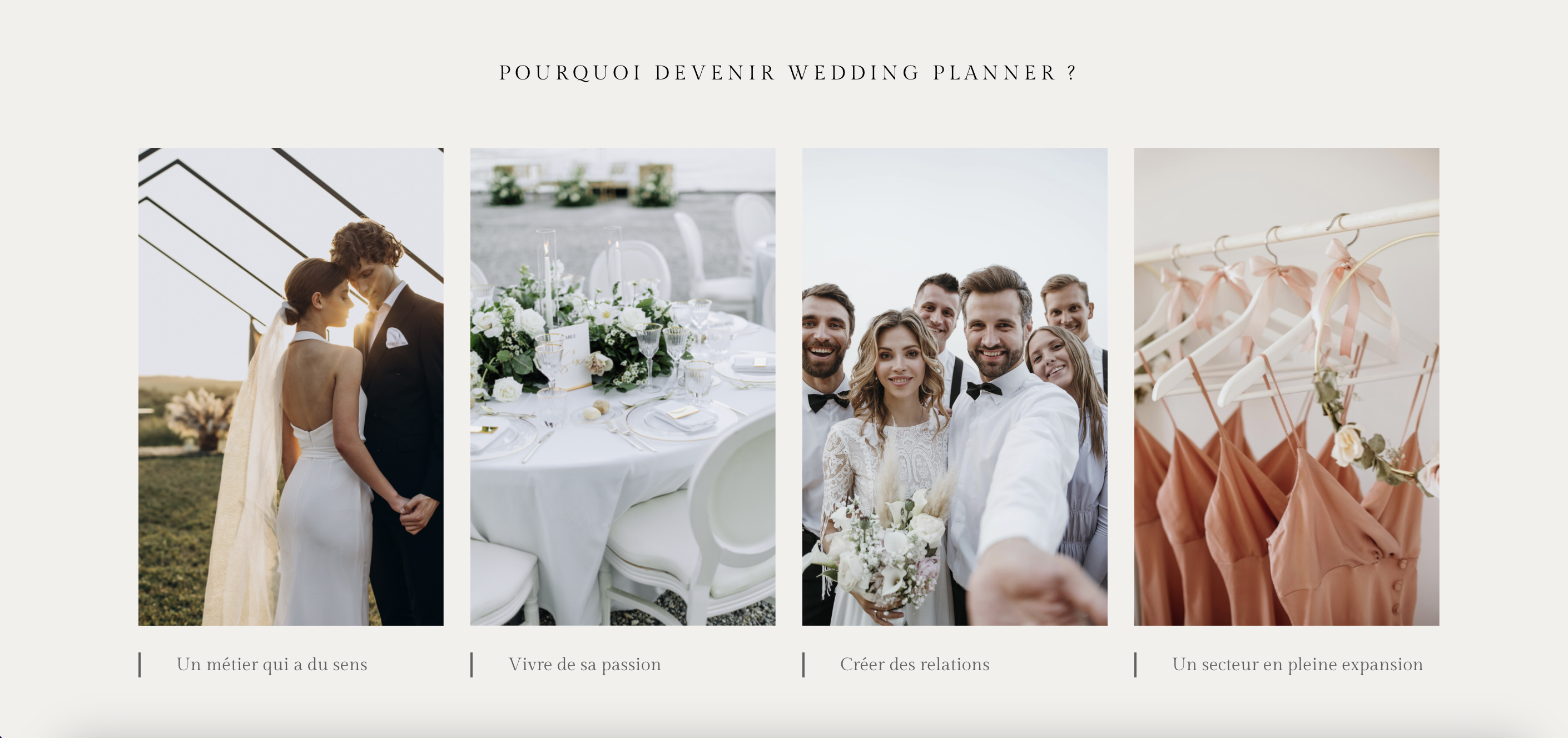 Site internet wedding planner