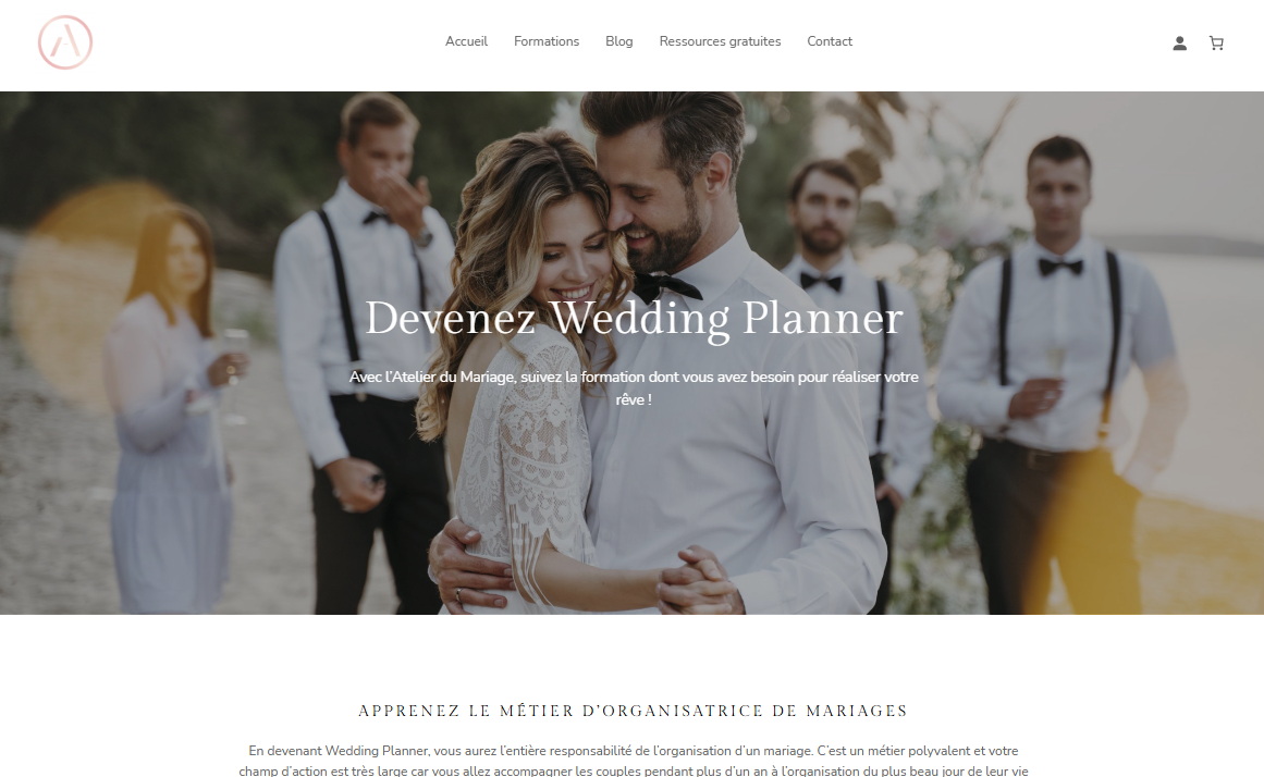 création site internet wedding planner